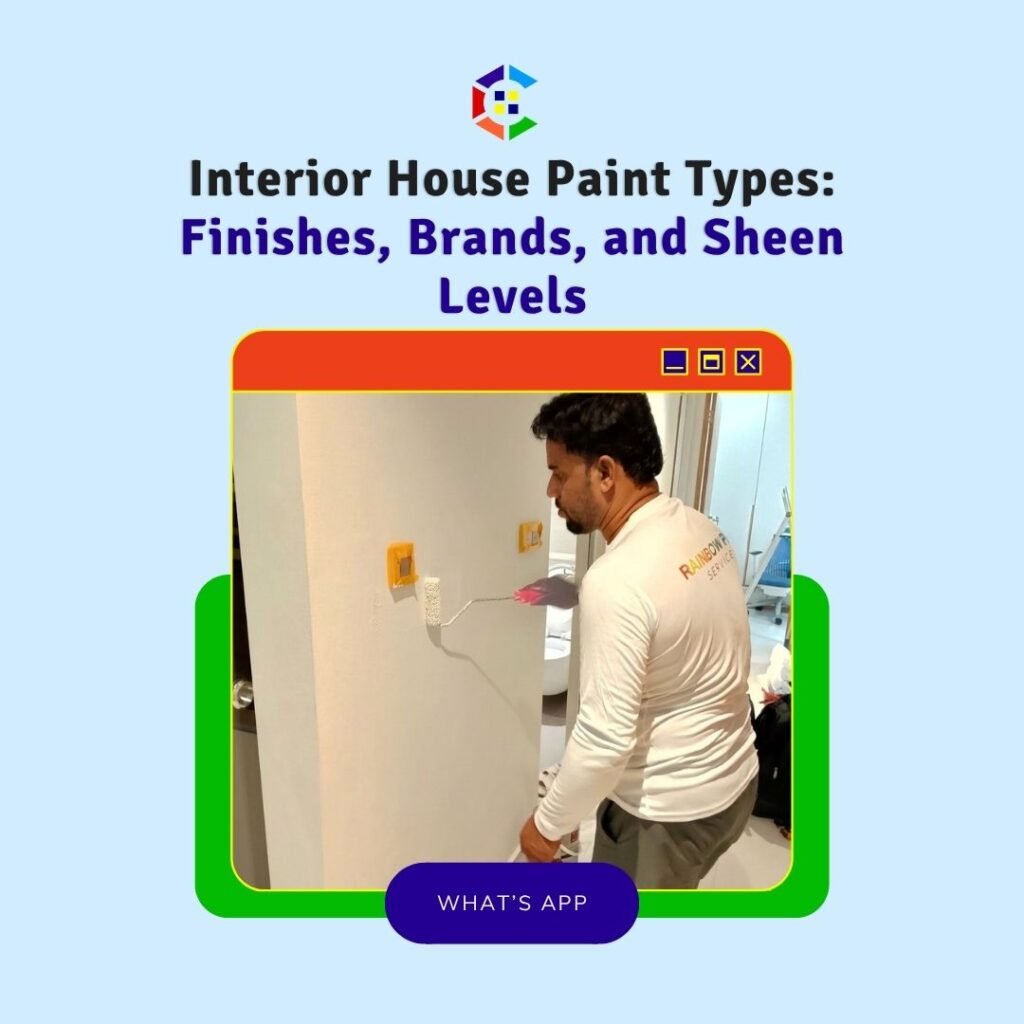 interior house paint types finishes brands and sheen levels singapore