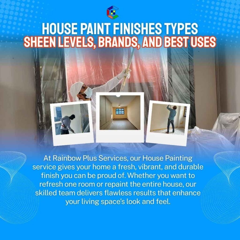 house paint finishes sheen levels brands and best uses singapore