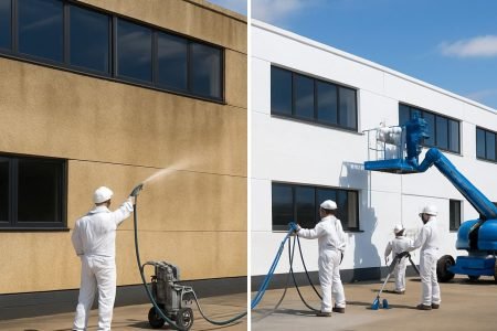 painting exteriors of commercial buildings commercial painting sg